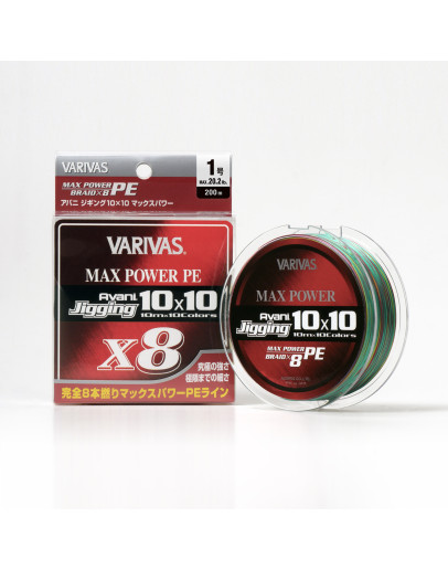 VARIVAS Jigging 10x10 MAX POWER PE X8 200m